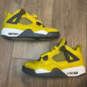 Nike Air Jordan 4 Retro Lightning 2021 size 8 CT8527–700 OG IV Yellow